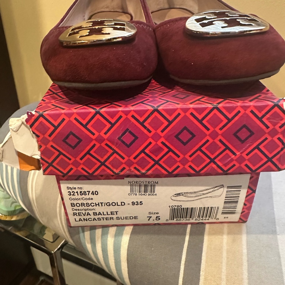 Tory Burch Women's Reva Ballet Flats - Bordeaux